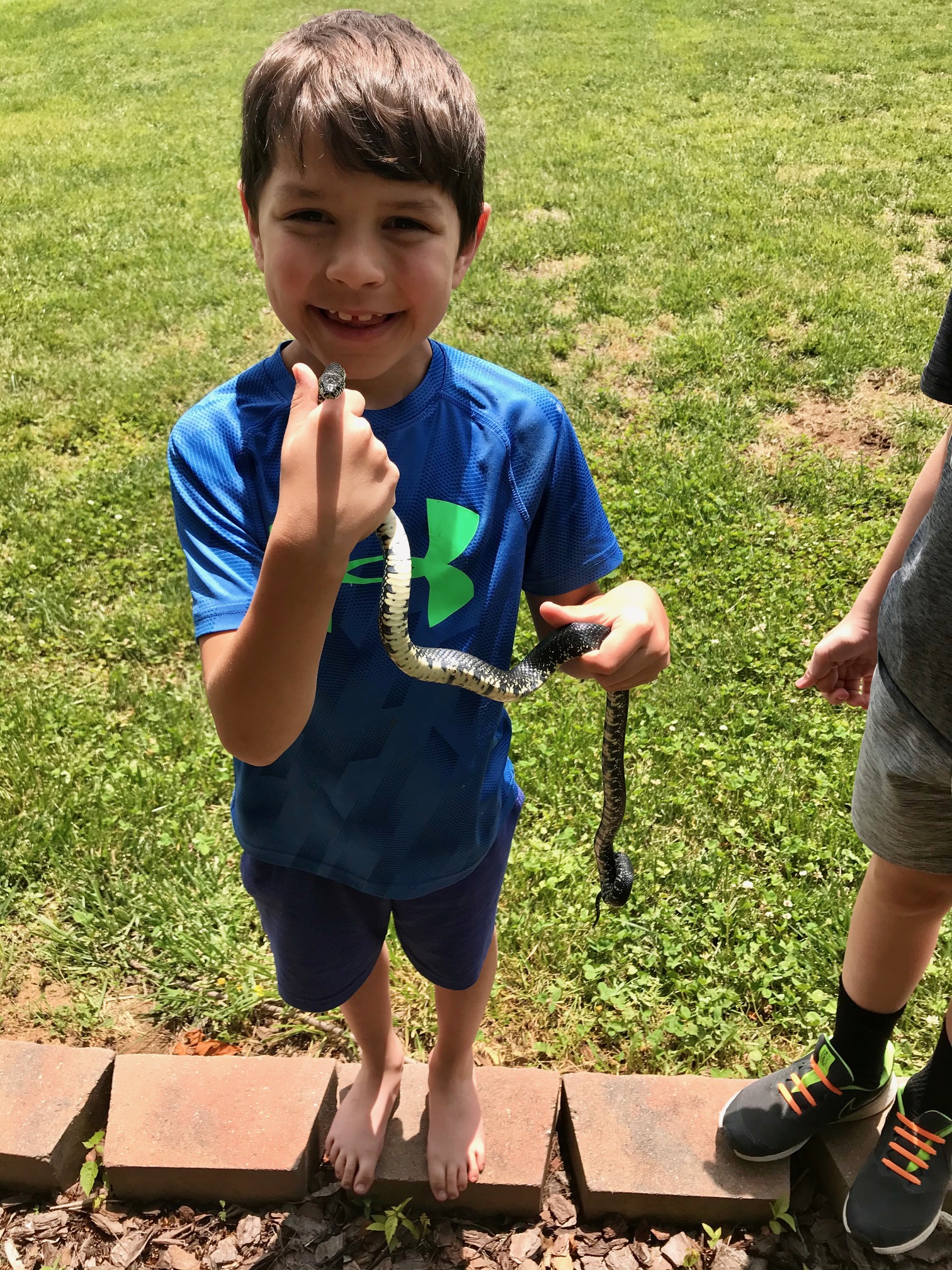 Eli found a snake!